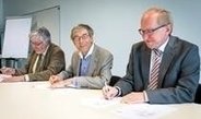 Presidents of Lucerne Universities of Applied Sciences and Arts are signing the Berlin Declaration.