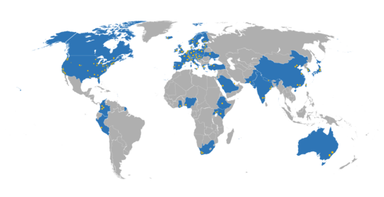 The organisations that participated in the 15th Berlin Open Access Conference came from 46 countries around the globe.