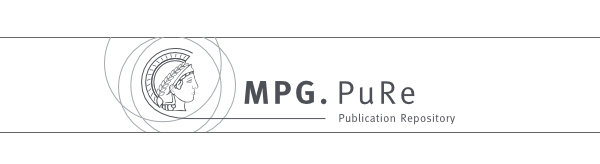 Das Repositorium MPG.PuRe der Max-Planck-Gesellschaft